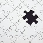 white jigsaw puzzle illustration