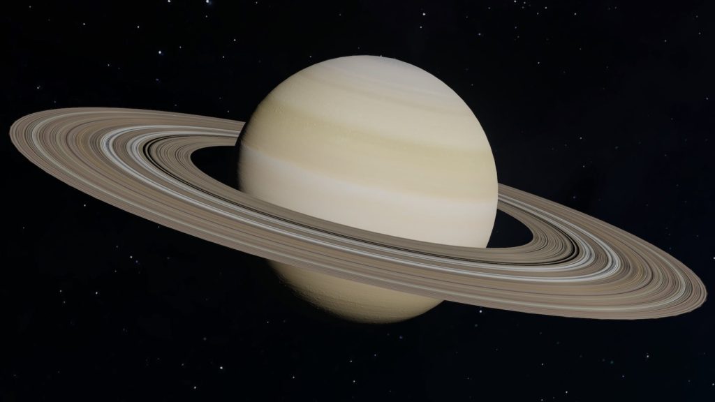plane saturn in graphic illustration