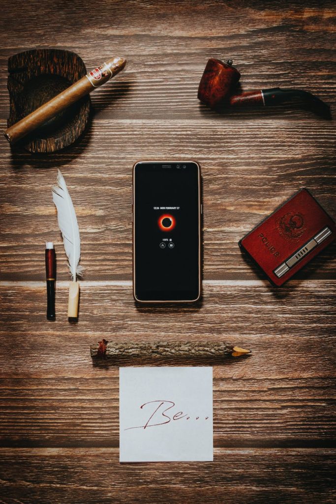 wood art dark writing