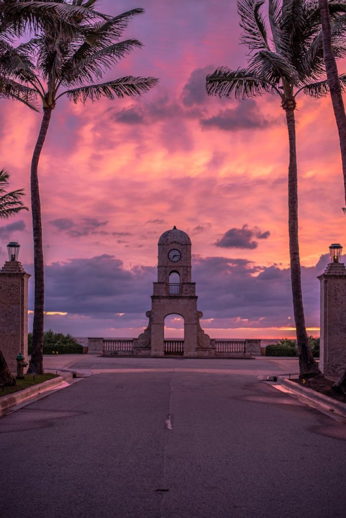 the worth avenue clock tower in palm beach